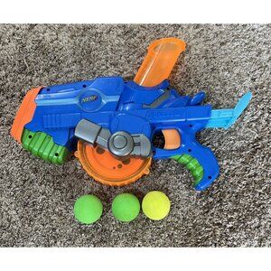 Hasbro Nerf Buzzsaw Blaster 2006 With 3 Foam Balls ~ Tested Works